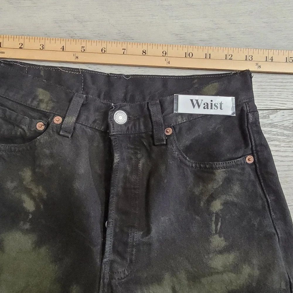 🖤Vintage Levi's XX Black Tie-Dye Jeans Men 27x30 Grunge Punk Camo Made USA 1996